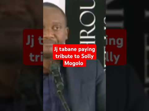 Jj tabane paying tribute to Solly Mogolo