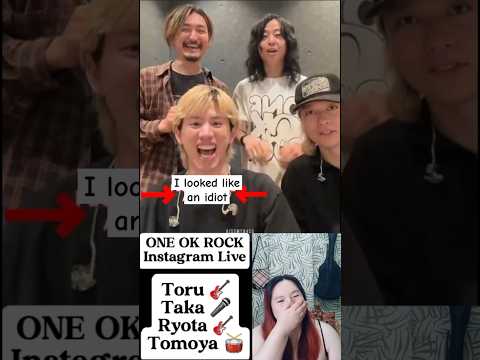 ONE OK ROCK [IG Live] Taka: I look like an idiot #oneokrock #taka #toru #ryota #tomoya #shorts