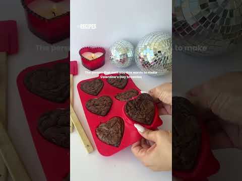 The Perfect Valentine's Day Brownies #brownies #shorts