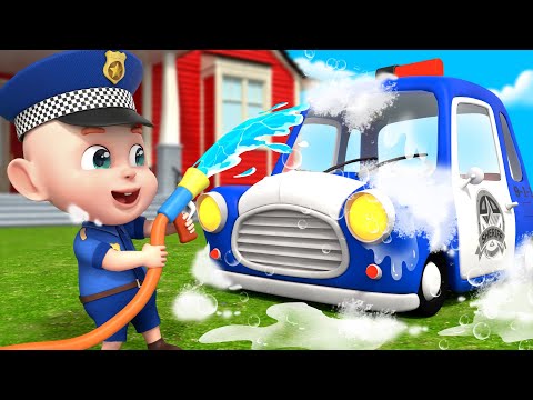 Car Wash Song | Let's Wash the Car + Wheels On The Car | Rosoo Nursery Rhymes & Kids Songs