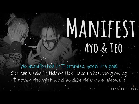 Ayo & Teo - Manifest (Realtime Lyrics)