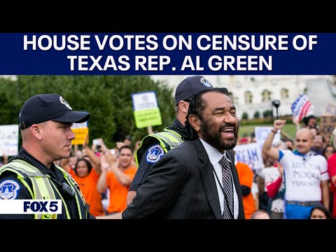 House votes on Censure of Rep. Al Green following ejection from President Trump's speech to Congress