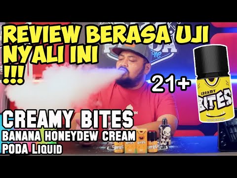 BERASA UJI NYALI | CREAMY BITES 6mg Banana Honeydew Cream by PODA Liquid