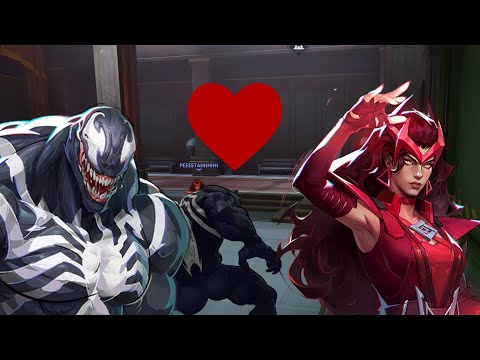 Marvel Rivals Venom Flirts With Scarlet Witch