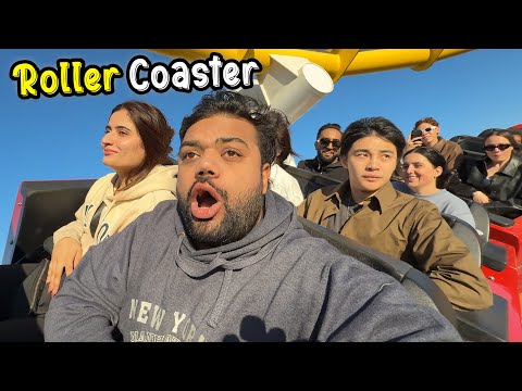 Riding A Roller Coaster On A Beach 😍🎢 | Samandar Mein Amusement Park In United States Of America 🇺🇸