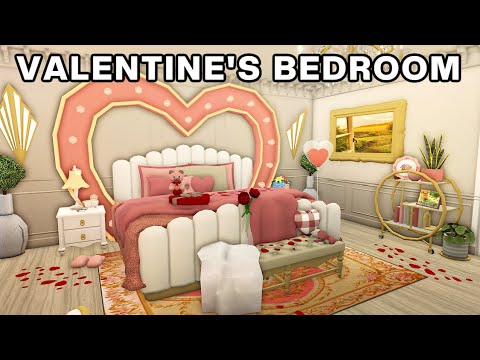 Building a VALENTINE'S BEDROOM in Bloxburg