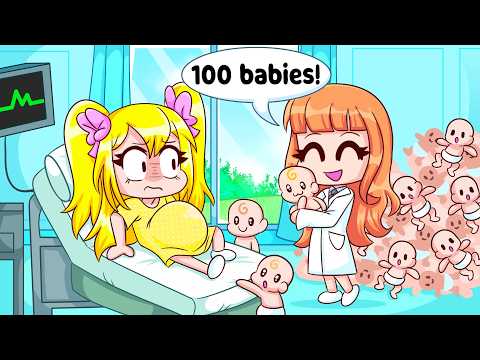 PREGNANT with 100 BABIES in Gacha Life...