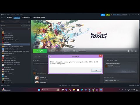How to Fix Marvel Rivals Error DirectX 12 Is Not Supported On Your System On PC