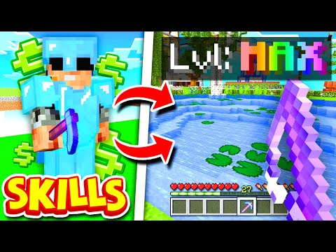 We have to MAX EVERY SKILL to BECOME TOP in *NEW* SKYBLOCK MAP | Minecraft SKYBLOCK SERVER #4