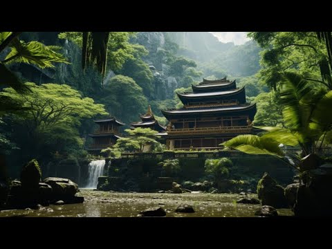 🌿 Serenity in the Nirvana Temple: Meditation Melodies 🙏