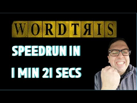 Wordtris (SNES) Speedrun in 1 minute 21 seconds (25 words)