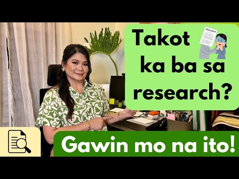 Paano mawala ang takot sa  research