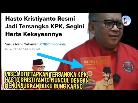 Hasto Kristiyanto Muncul ke Publik Memberikan Pernyataan Resmi Pasca Ditetapkan Tersangka KPK