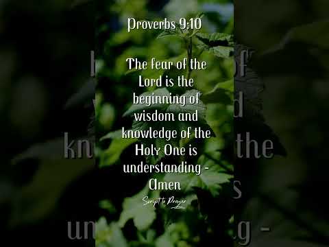 Proverbs 9:10 |The Fear of the Lord Is Wisdom's Beginning #bibleshorts #shorts