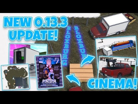 NEW BLOXBURG MOVIE THEATER 🎦 BUILDING THEATER ...UPDATE WINTER EVENT 🎅🎄🎄