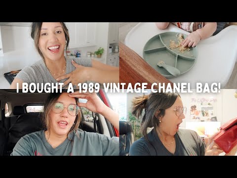 VLOG | starting solids, first swim class & unbox my first vintage Chanel bag!