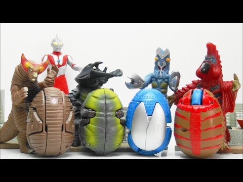 ULTRA EGG Ultraman vs Ultramonsters  Alien Baltan Birdon Gomora Antlar  BANDAI TOYS