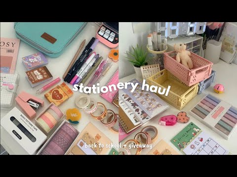 Huge stationery haul 🍡 back to school 2022 + giveaway ft. Stationery pal