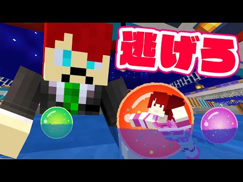 巨人に潰されちゃう逃走中！？小人かくれんぼ【マインクラフト】【ぷちひな×いんく×たま】