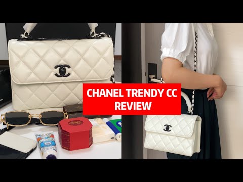 CHANEL NEW TRENDY CC REVIEW| REVIEW +MODEL SHOT+ WHAT FITS IN BAG