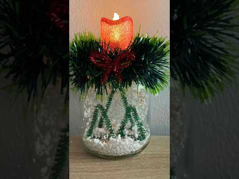 Porta velas navideño #christmas #merrychristmas