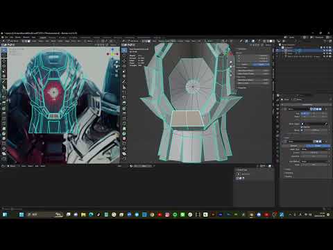 【ロボットモデリング】blender作業配信 #2