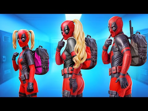 I was Adopted by Deadpool's Family! Extreme Makeover! Deadpool vs Superheroes!