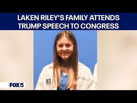 Laken Riley's family attends President Donald Trump's speech to Congress