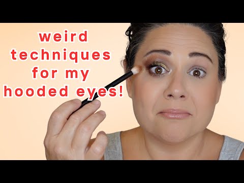 How to apply eyeshadow for hooded eyes! Weird tips, tricks, & techniques that actually work!