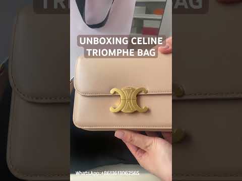 UNBOXING CELINE TRIOMPHE BAG IN 22CM #celinebag #celinetriomphebag