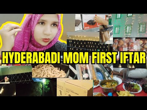 Hyderabadi Mom First Iftar | Hyderabadi vlogger mom #firstiftar #ramzanmubarak #chandraatmubarak