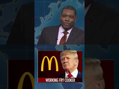 Donald Trump work as  a  fry cooker at McDonalds