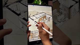 Ipad #sketchup #architecture #ipad #procreate #designing #3dvisualization #3d #civilengineering #3d