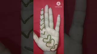 #shorts#simple trick heart ❤️ mehndi design||#youtubeshorts#viral