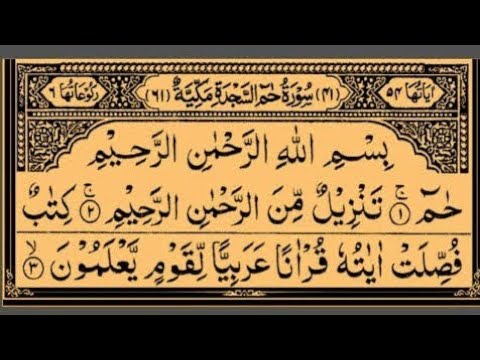 "Surah Hamem  sajdah| Quran recitation/tilawat quran#quran