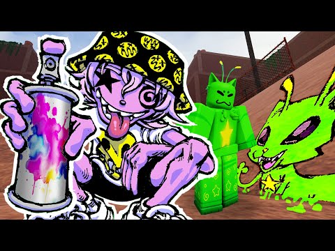 🎨Drawing 25 People's ROBLOX Avatars in Spray Paint!🎨