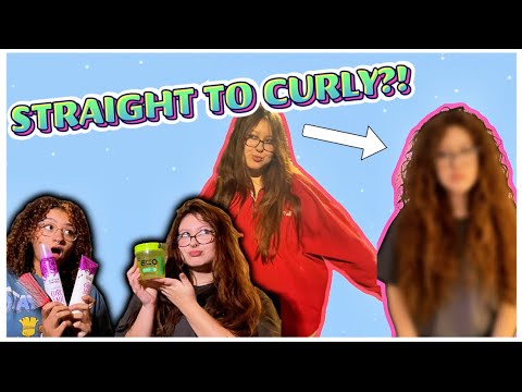 DOING MY CURLY HAIR ROUTINE ON MY STRAIGHT HAIR FRIEND… 😧