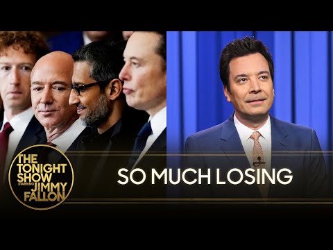 Trump's Billionaire Buddies Lose $209 Billion, Fires 50% of the Education Department | Tonight Show