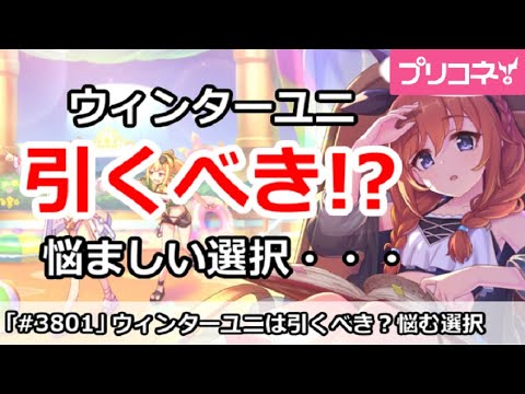 【プリコネ】ウィンターユニは引くべき！？かなり悩む選択・・・【プリンセスコネクト！】