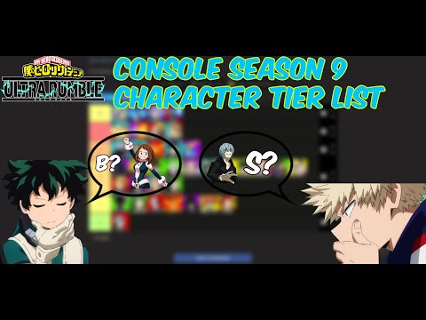 My Hero Ultra Rumble CONSOLE SEASON 9 TIER LIST!