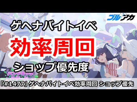 【ブルアカ】ゲヘナバイトイベント 効率周回＆ショップ優先度 (パンデミックハザード)【ブルーアーカイブ】