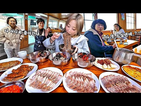 Hidden Legendary 60-Year-Old Noodle House in a Remote Countryside! Pork & Tofu Makguksu Mukbang