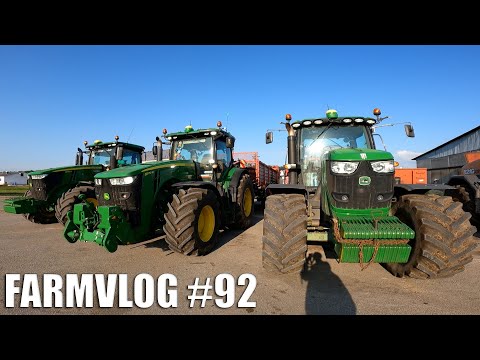 FARMVlog #92 - Rozmetáme hnůj s JOHN DEERE 8R a následně sklízíme kukuřici řezačkou CLAAS JAGUAR