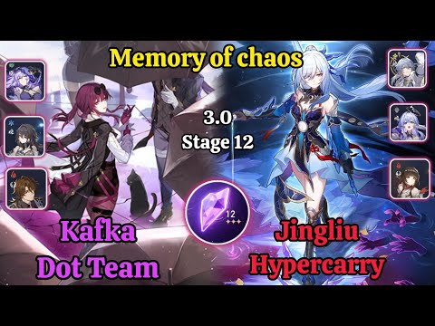 E0S0 Kafka Dot Team & E0S0 Jingliu Hypercarry Memory of chaos stage 12 (3 star)  / Hsr