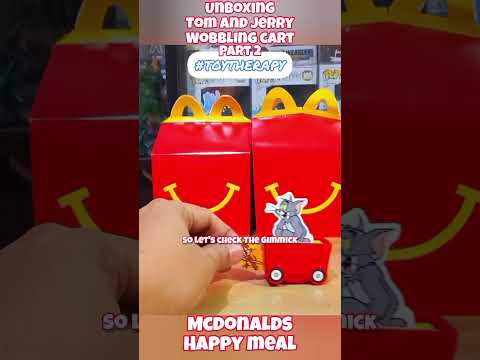 Part 2. Unboxing Tom and Jerry Wobbling Cart. Tom and Jerry from the McDonald's Happy Meal.