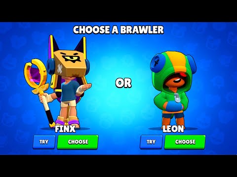 😱FINX or LEON???🔥WHICH BRAWLER should I CHOOSE?🎁| BRAWL STARS✅