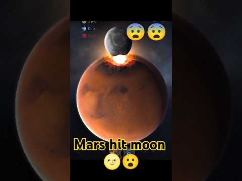 mars vs moon #shorts #mars #planet #moon #crashed #universe #space