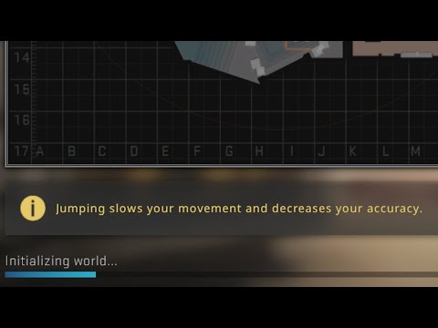 Jumping slows your movement and decreases your accuracy.