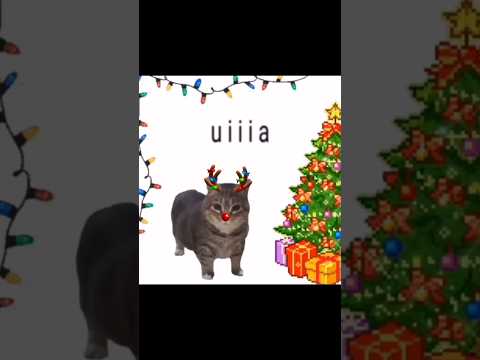 OIIAOIIA CAT but Singing a Christmas Song #cat #christmas #edit #shortvideo