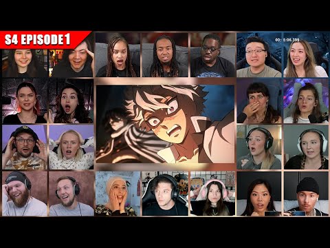 [Full Episode] Demon Slayer: Kimetsu no Yaiba Season 4 Episode 1 Reaction Mashup | 鬼滅の刃